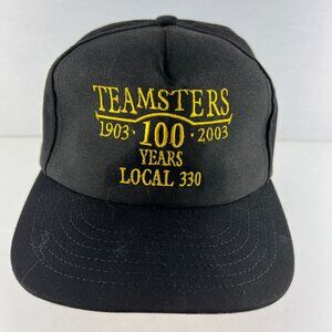 Teamsters Local 330 100 Year Anniversary 1903-2003 Trucker Snap-Back Ball Cap Ha